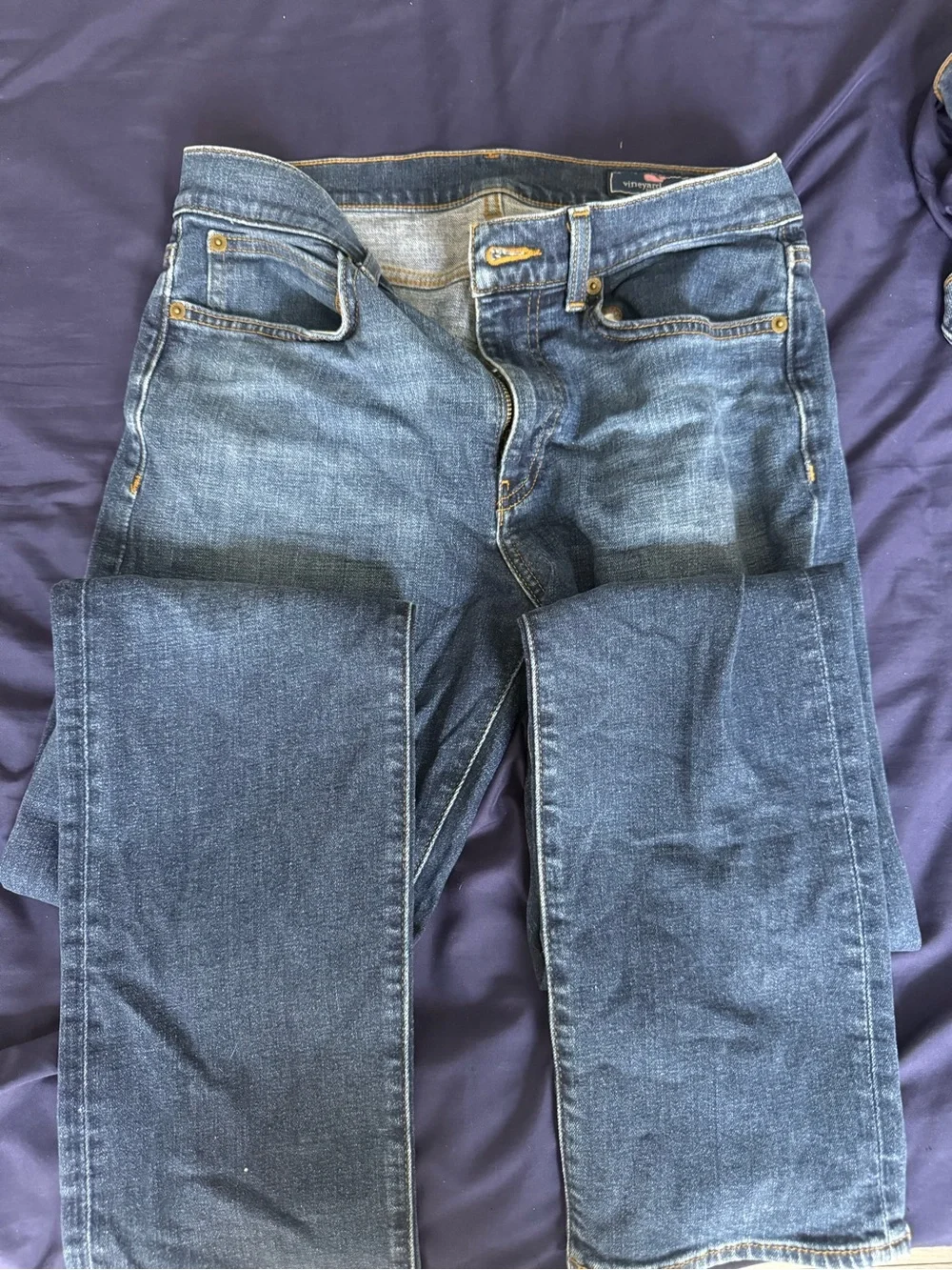 Vineyard Vines Men's Navy Slim-Straight Jeans